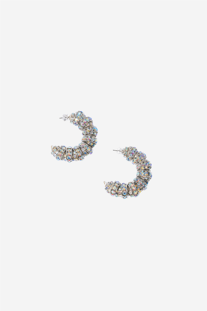 Pearl Octopuss.y Smykker Fat Diamond Hoops Silver