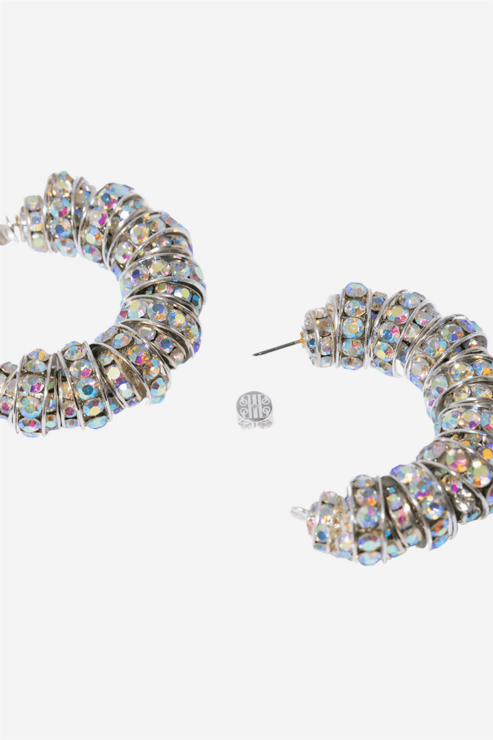 Pearl Octopuss.y Smykker Fat Diamond Hoops Silver