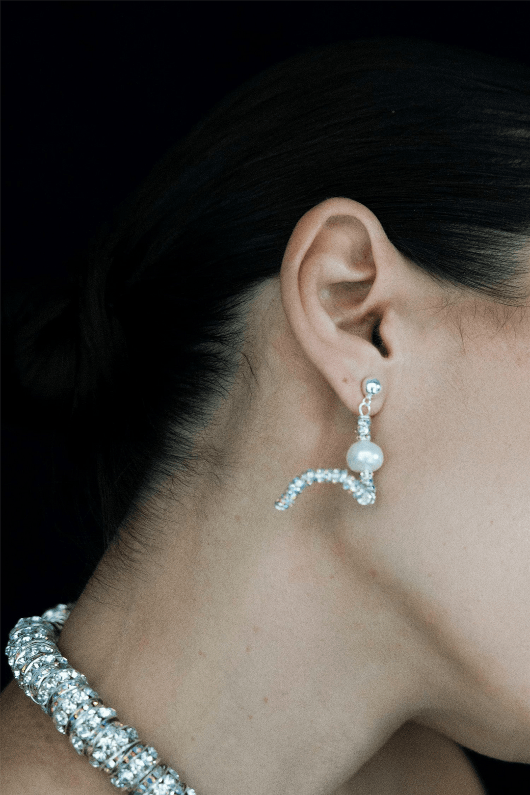 Pearl Octopuss.y Smykker Tiny Silver Snakes