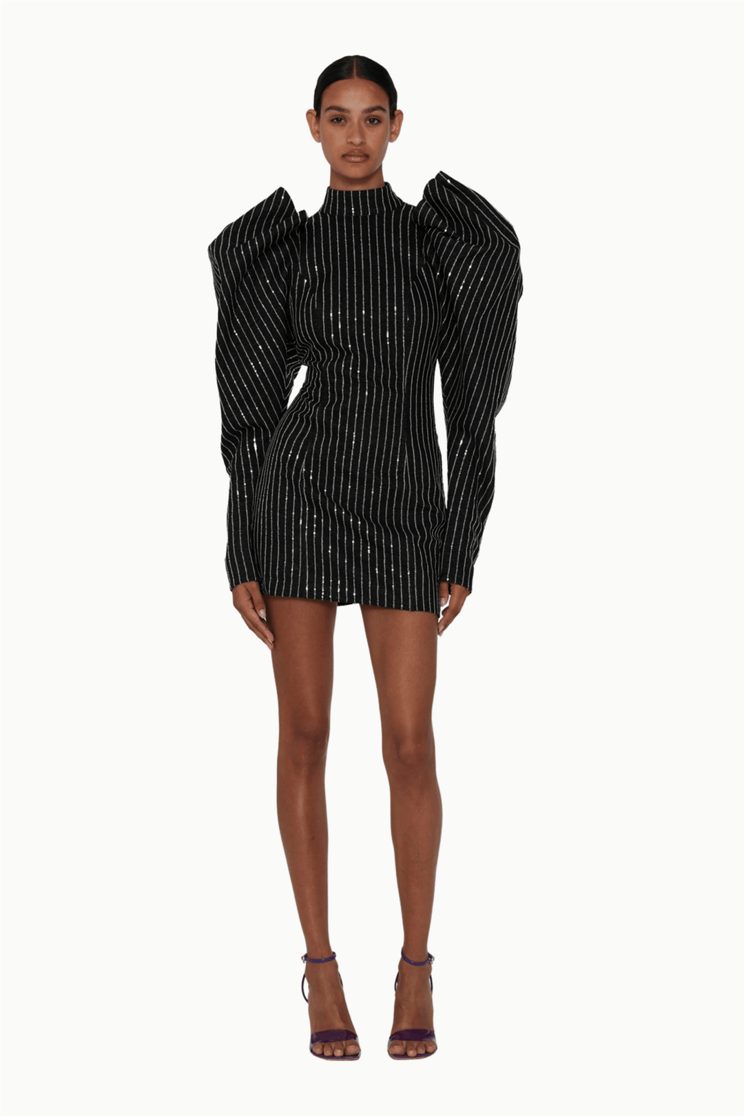 Rotate Kjoler & jumpsuits Sequin Twill Mini Dress Black