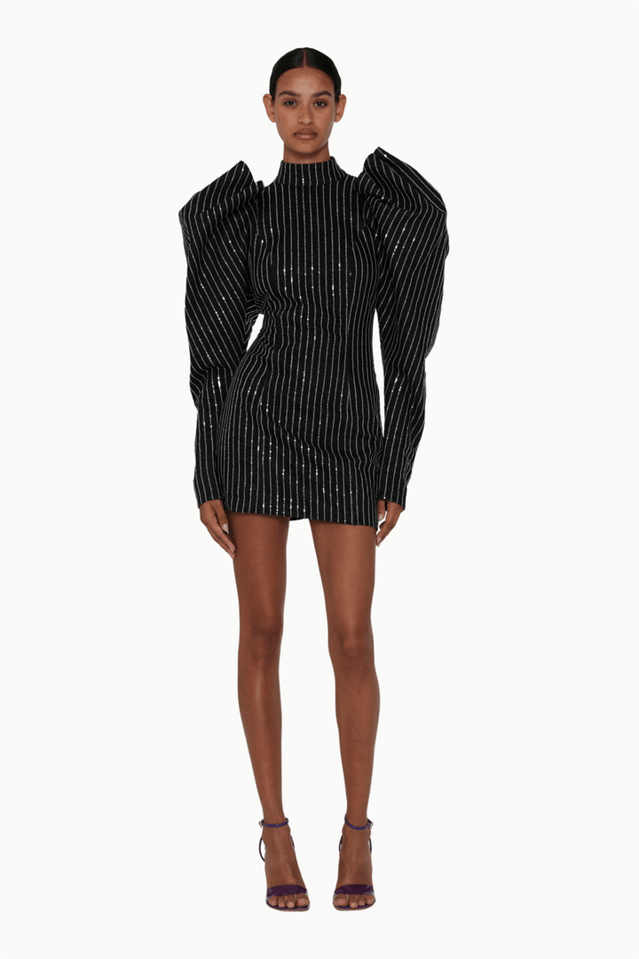 Rotate Kjoler & jumpsuits Sequin Twill Mini Dress Black
