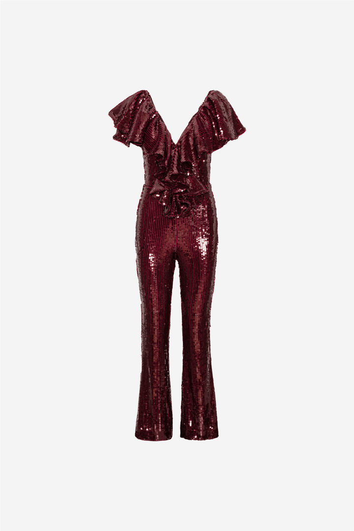 Rotate Kjoler & jumpsuits Sequins Ruffle Jumpsuit
