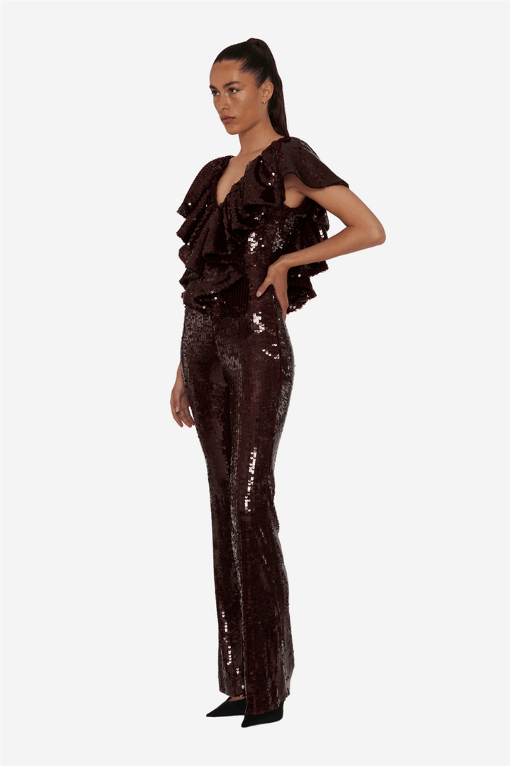 Rotate Kjoler & jumpsuits Sequins Ruffle Jumpsuit