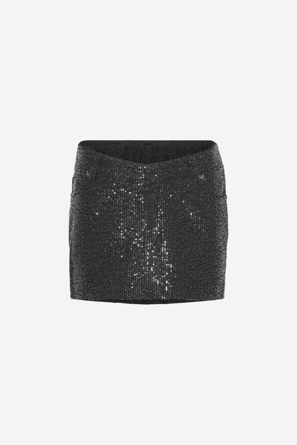 Rotate Skjørt Twill Sequin Mini Skirt Black