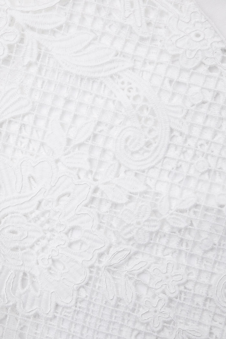 Self-Portrait Bluser & Skjorter White Lace Pussy Bow Shirt