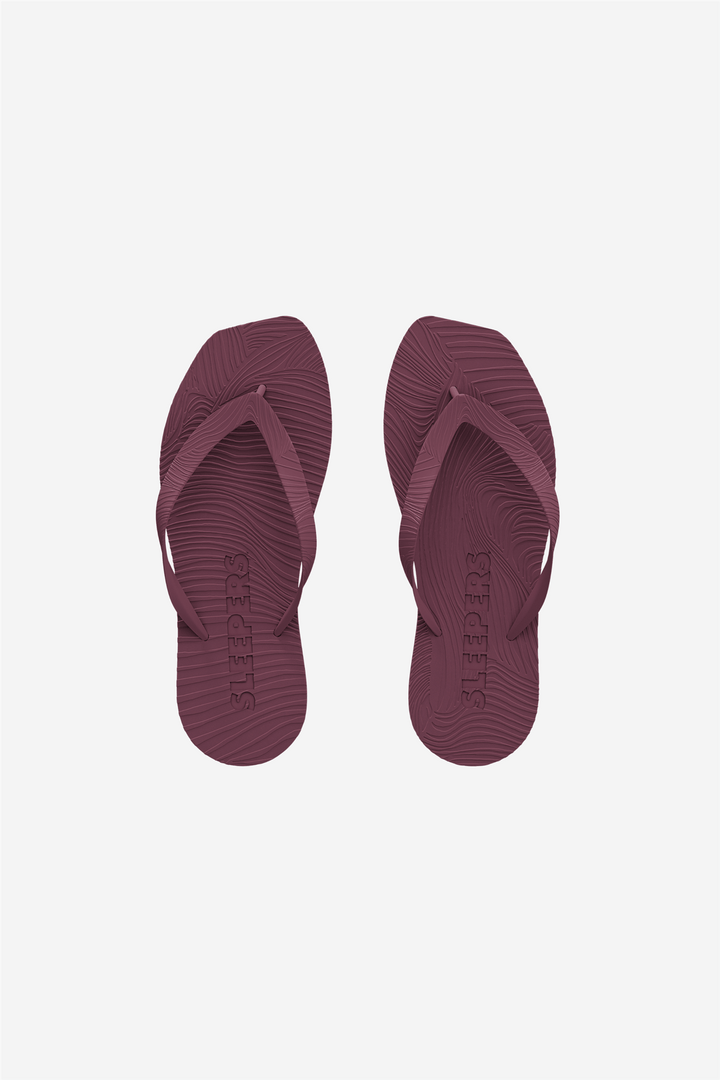 Sleepers Sko Tapered Platform Burgundy