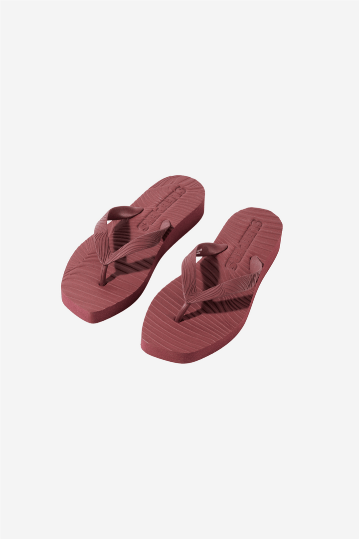 Sleepers Sko Tapered Platform Burgundy