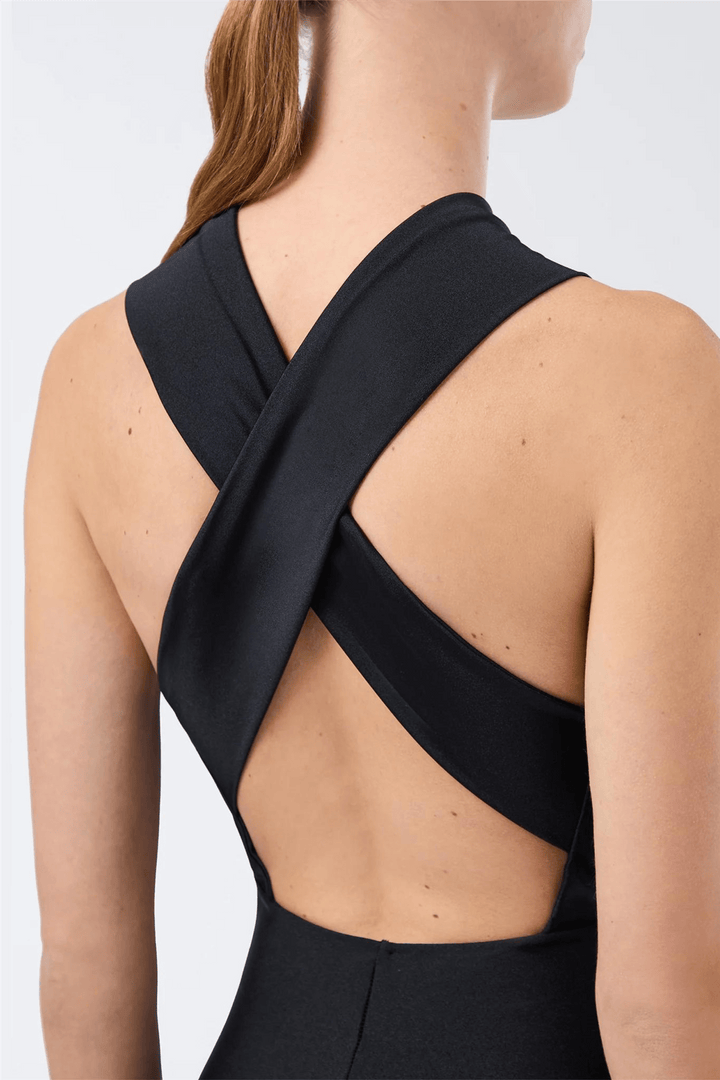 The Andamane Kjoler & jumpsuits Hola Halterneck Jumpsuit Black