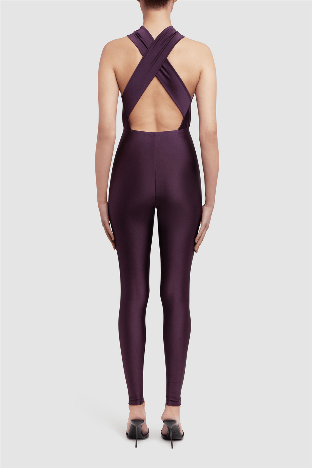 The Andamane Kjoler & jumpsuits Hola Halterneck Jumpsuit Rouge Noir
