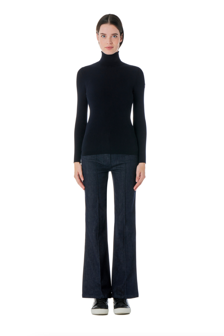 Ancell Women Knit Sweat Dark Blue