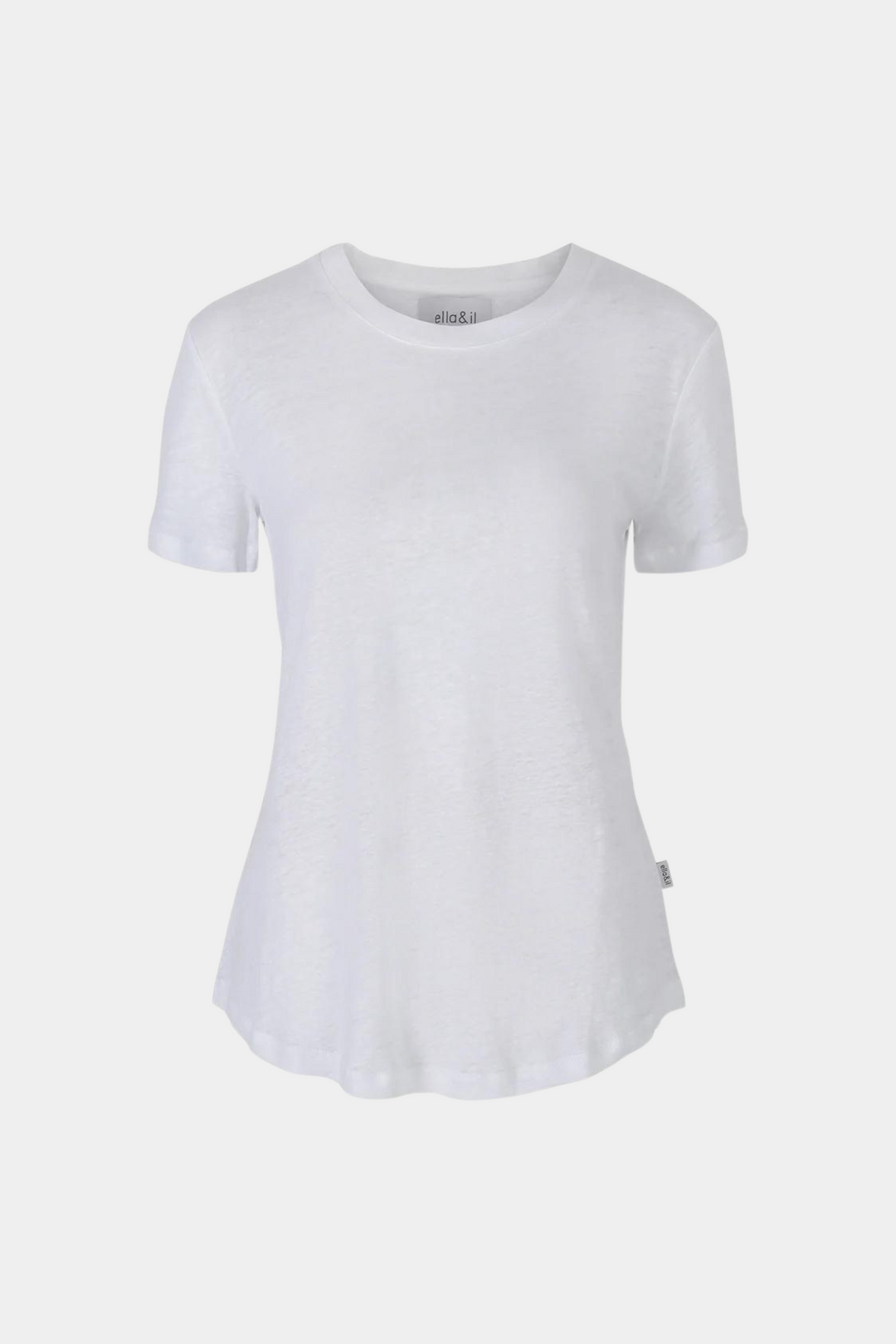 Jane Linen Tee White