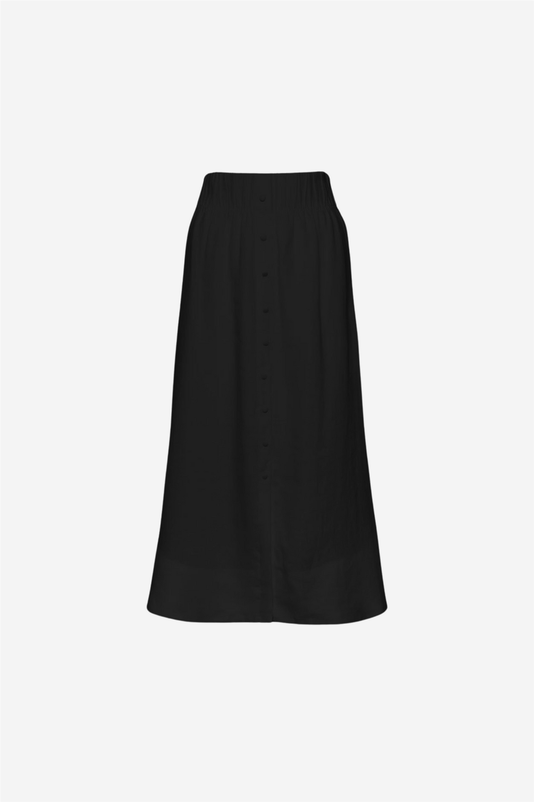 Thea Linen Skirt Black