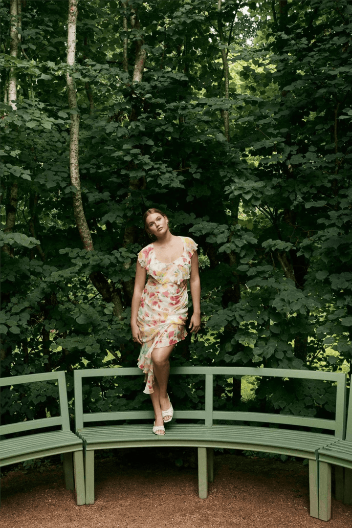 by TiMo Kjoler & jumpsuits Chiffon Asymmetric Dress Wildflowers