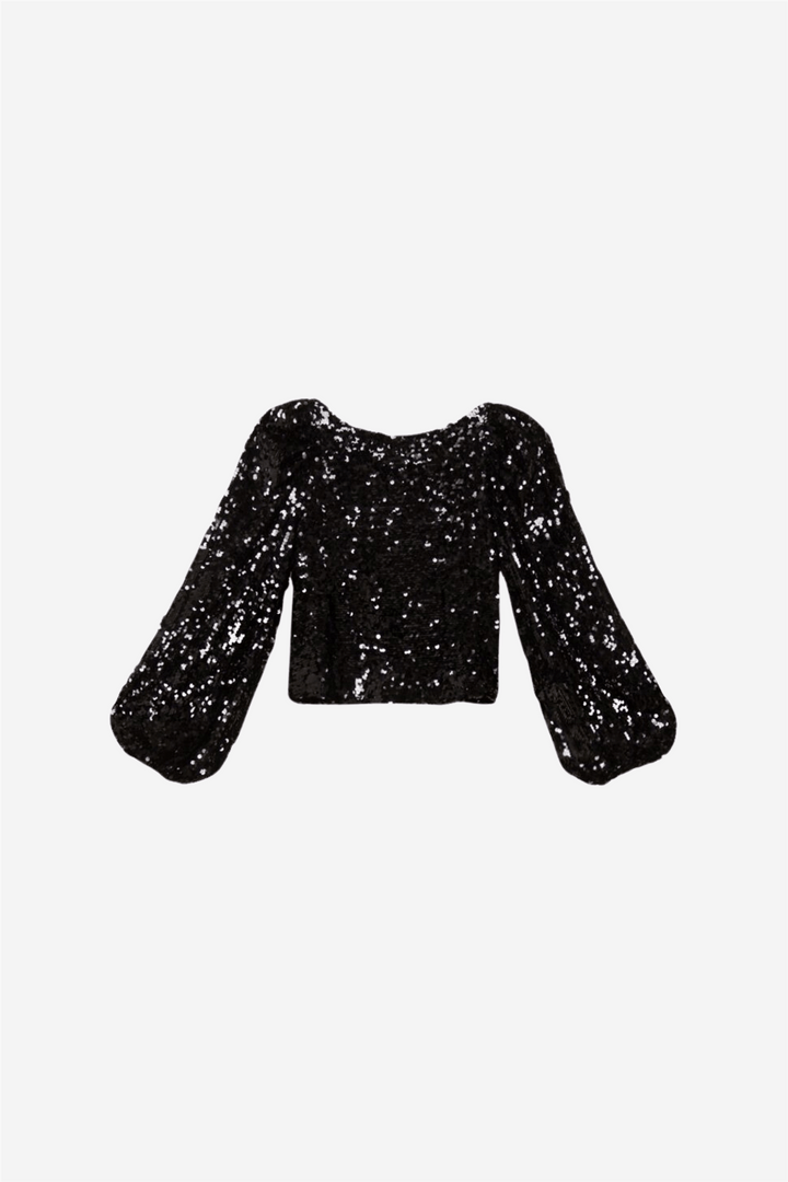 by TiMo Topper & t-skjorter Sequins Top Black