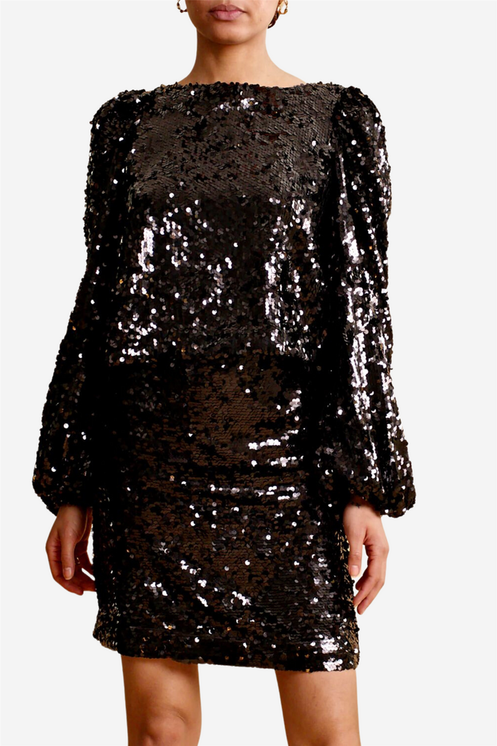 Sequins Skirt Black