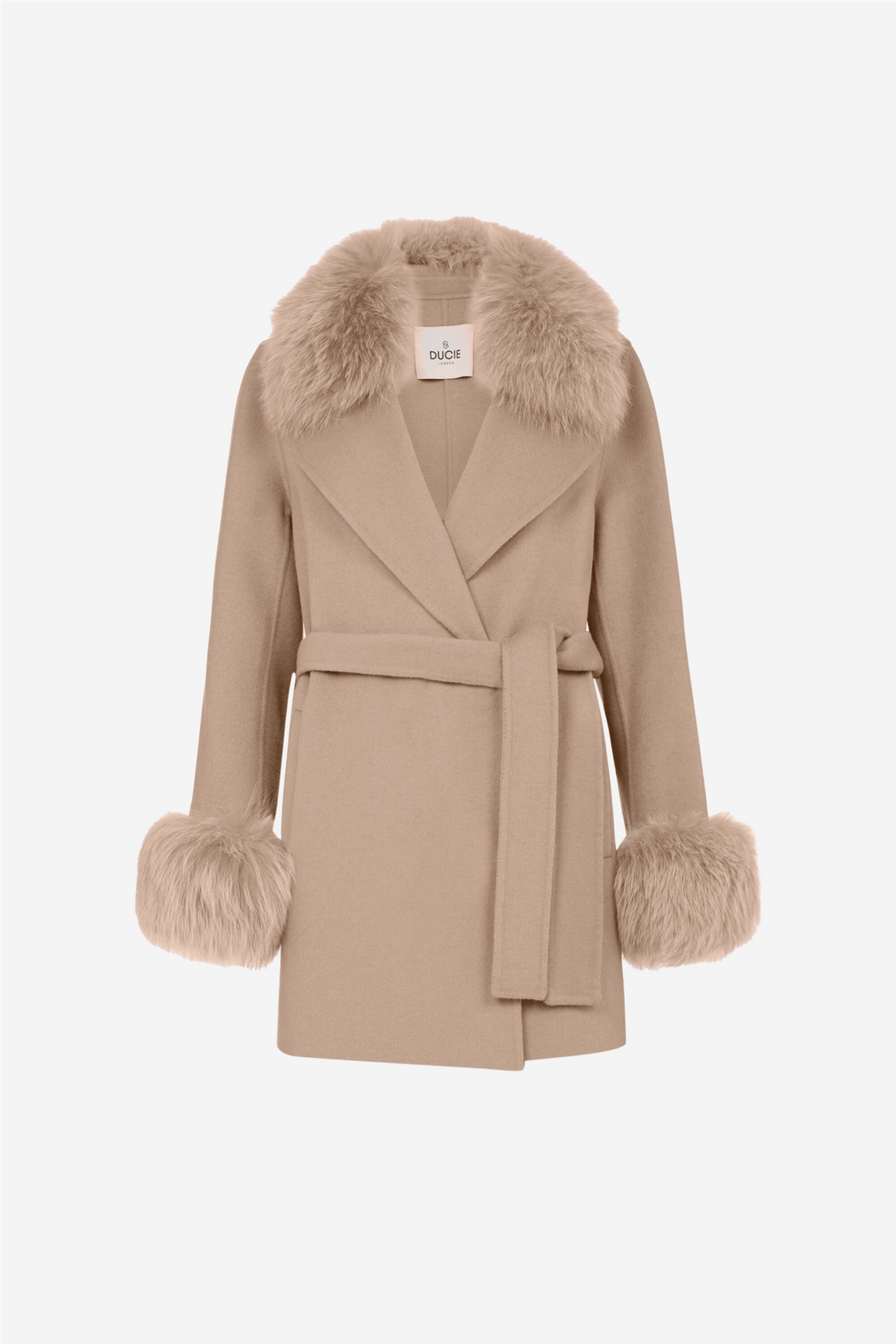 Ducie Yttertøy Marta Coat Short Beige