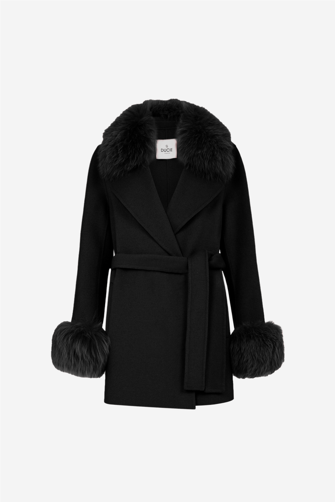 Ducie Yttertøy Marta Coat Short Black