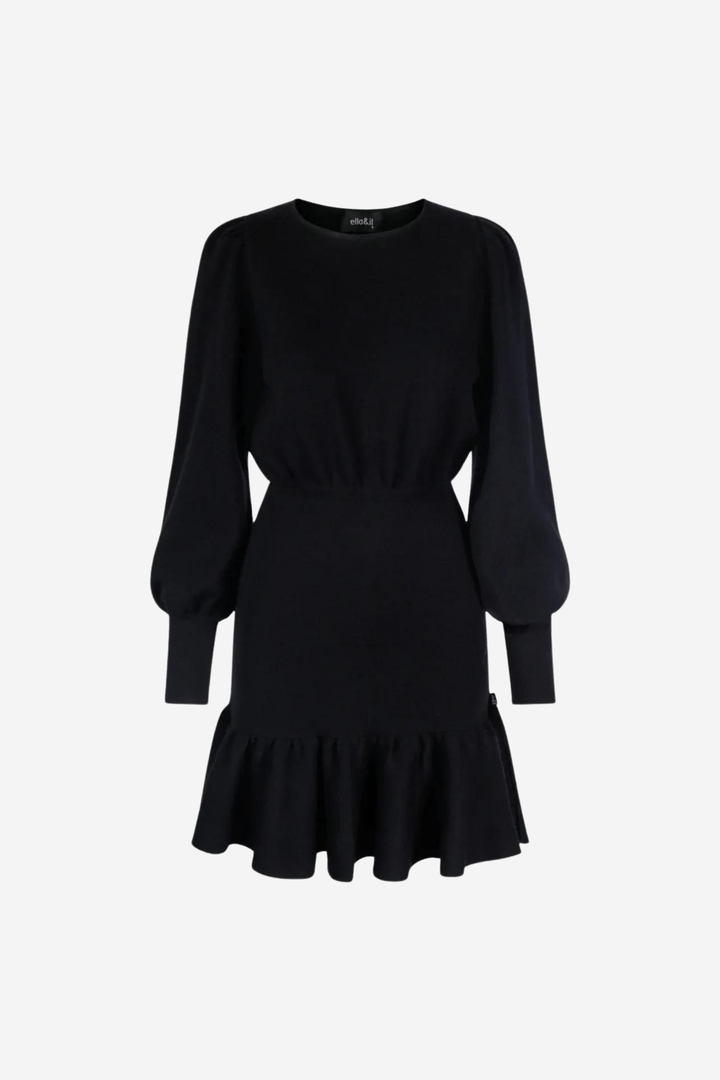 Ella & il Kjole Florence Merino Dress Black