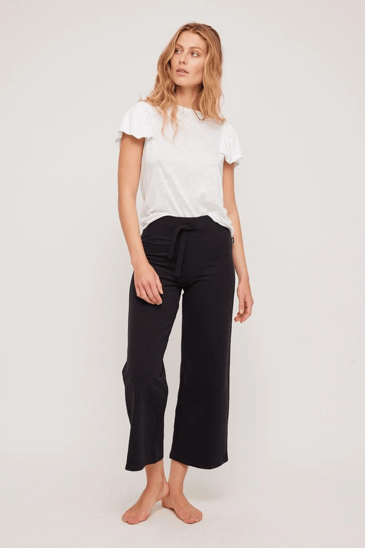 Ella & il T-skjorte Joselle Linen Tee White