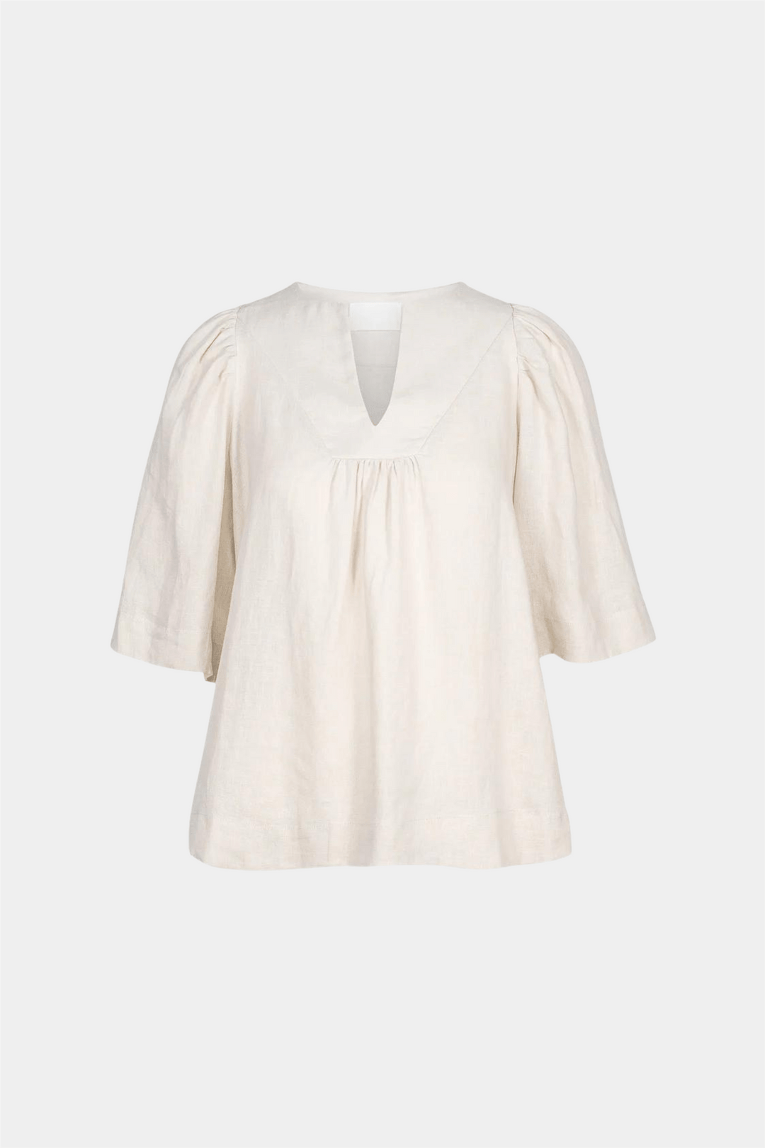 ella&il Topper & t-skjorter Ellie Linen Top Beige