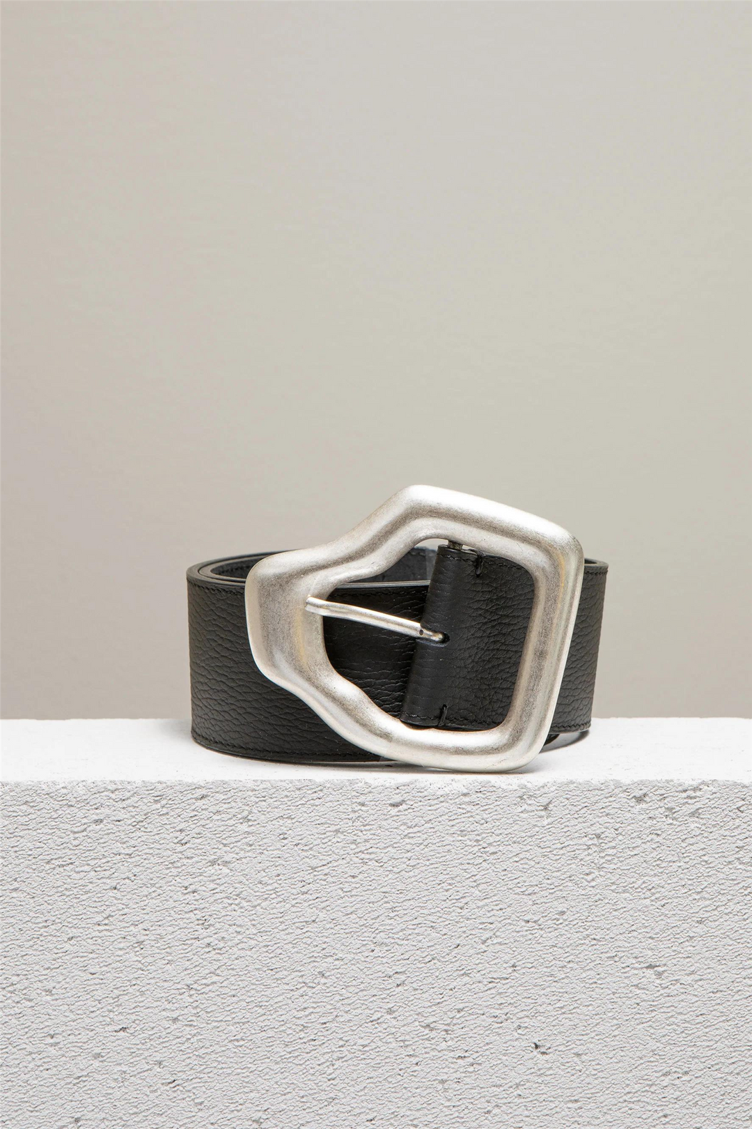 Ako Belt Black Silver