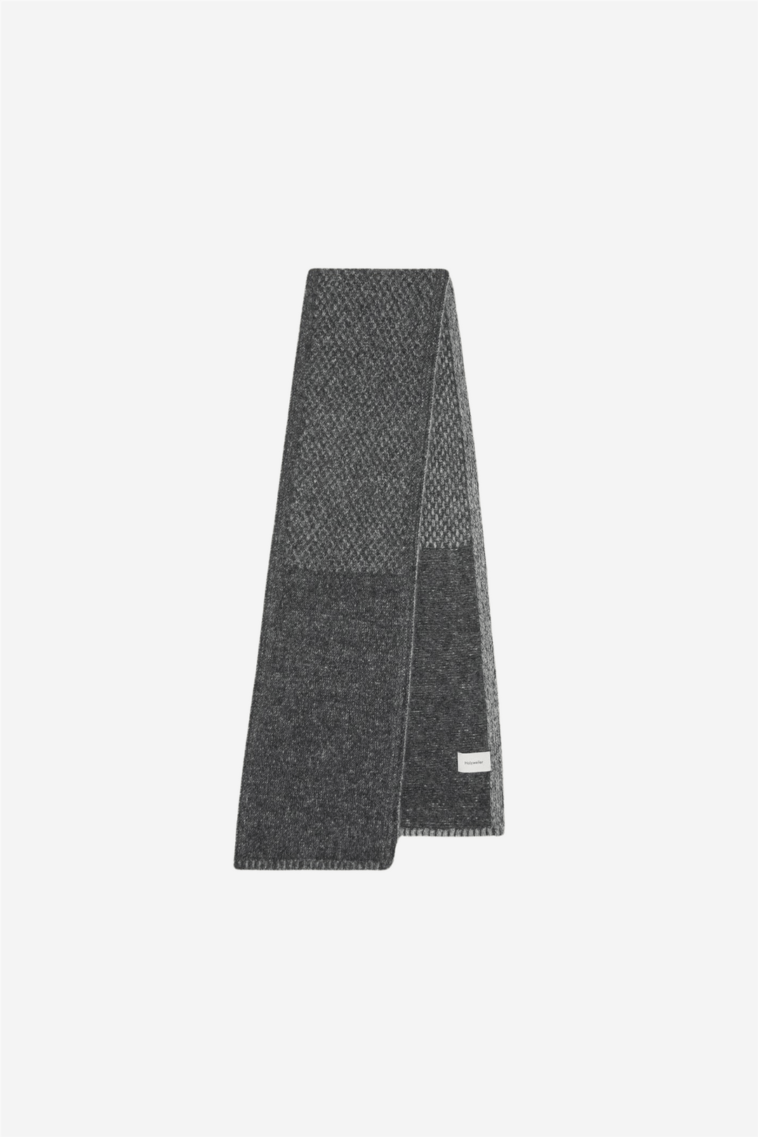 Holzweiler Tilbehør Tine Knit Scarf Dk. Grey Mix