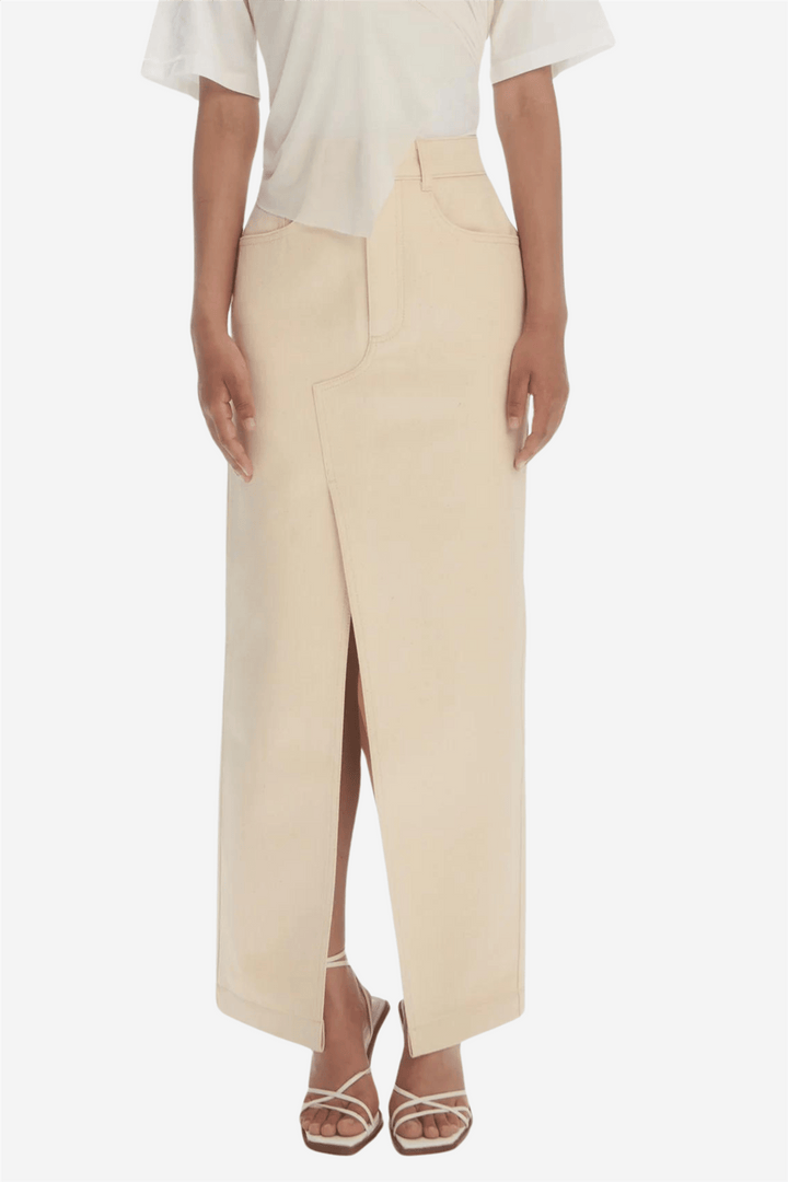 Les Coyotes De Paris Skjørt Long Denim Skirt Raw Cotton