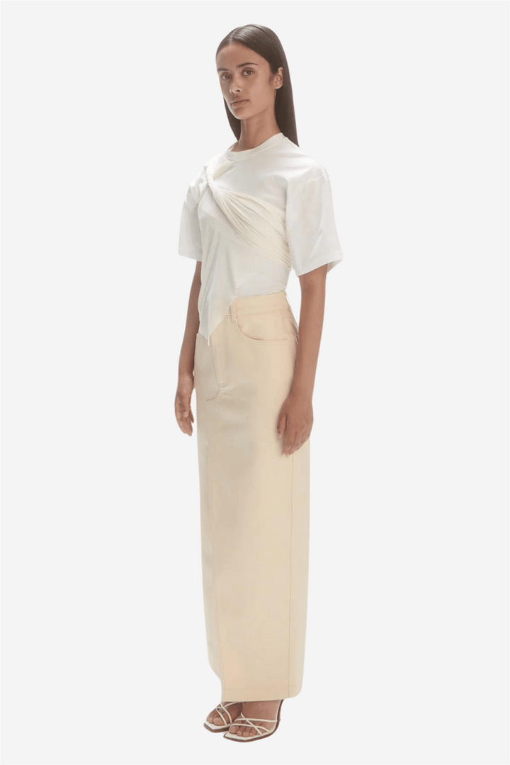 Les Coyotes De Paris Skjørt Long Denim Skirt Raw Cotton