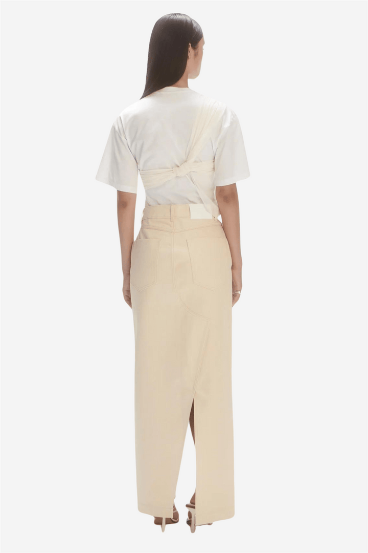 Les Coyotes De Paris Skjørt Long Denim Skirt Raw Cotton