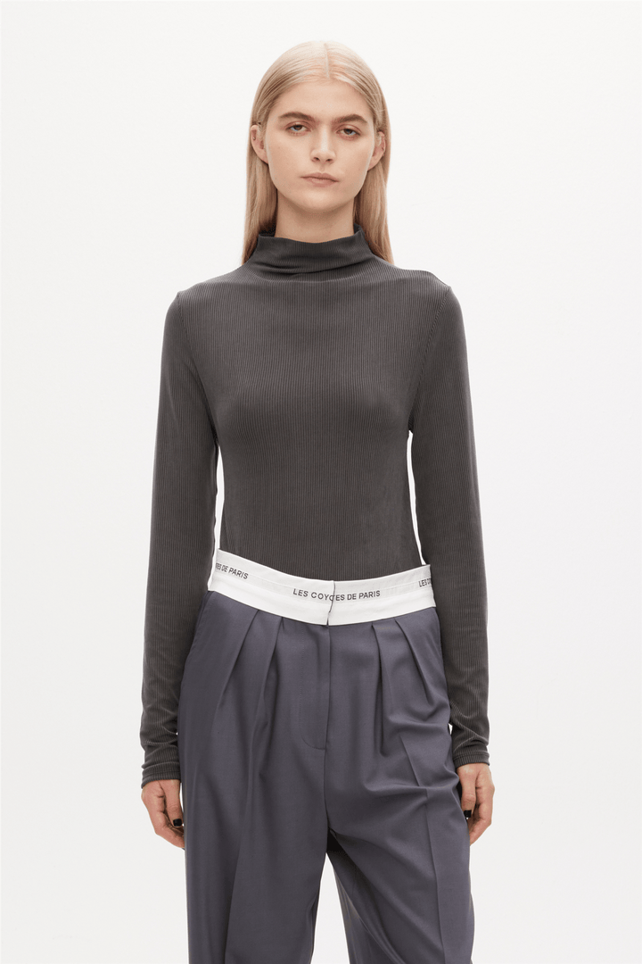 Les Coyotes De Paris Topper & t-skjorter Rib Mock Neck Top