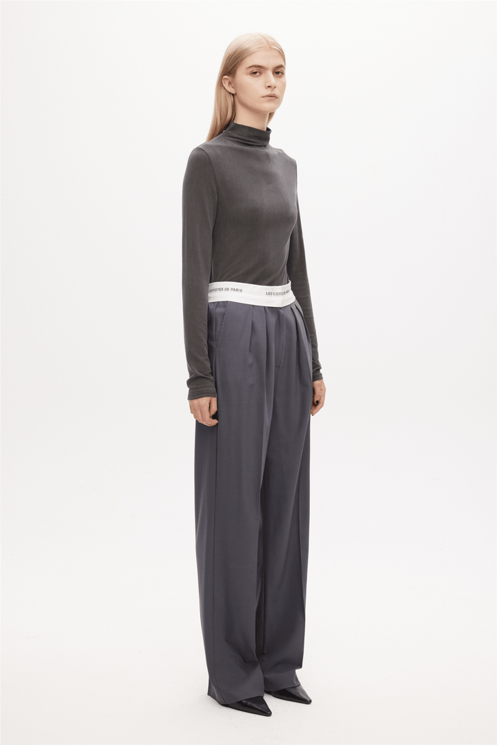 Les Coyotes De Paris Topper & t-skjorter Rib Mock Neck Top