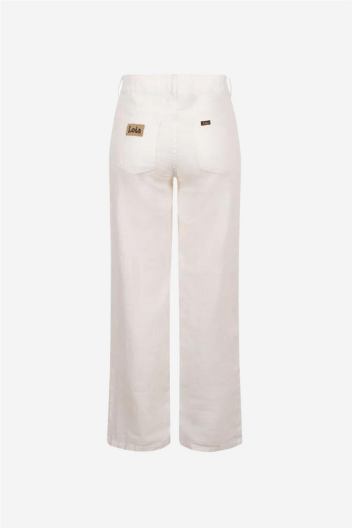 Lois Bukser & jeans Culotte Linen Colour White