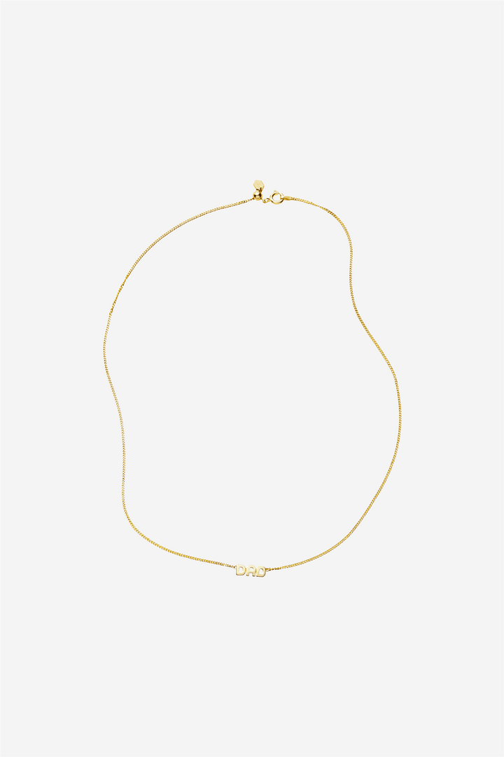 Maria Black Smykker Dad Necklace Gold