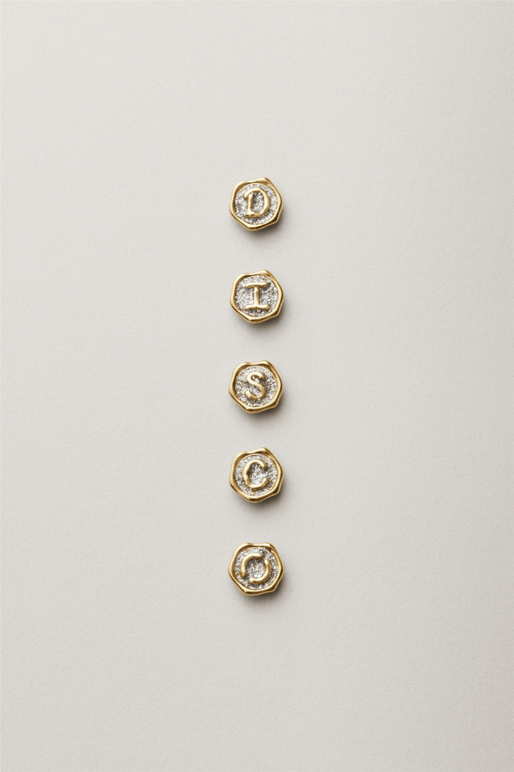 Maria Black Smykker Signet Coin Disco Gold