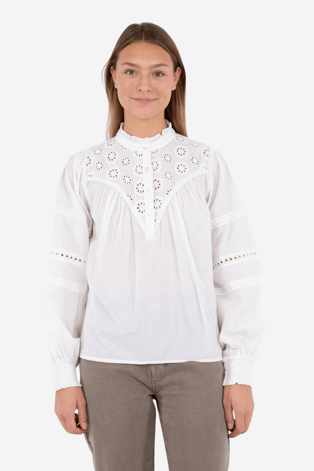 Neo Noir Bluser & Skjorter Emily Blouse White