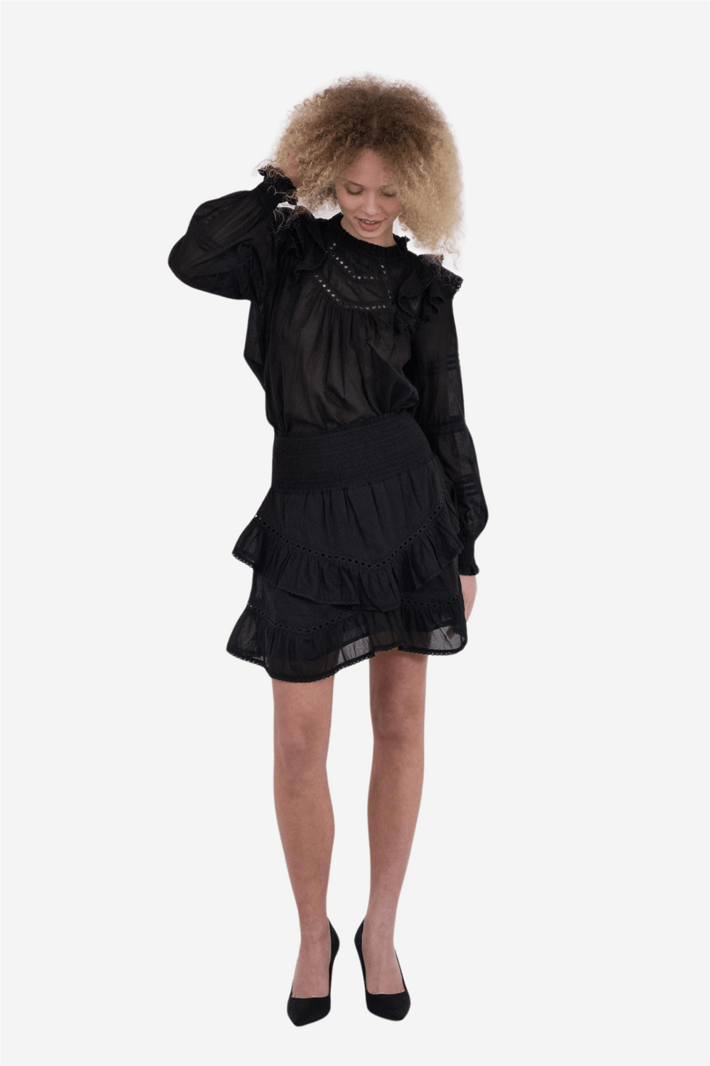 Neo Noir Skjørt Ricki S Voile Skirt Black