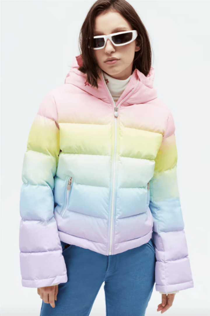 Perfect Moment Skitøy Polar Flare Jacket Print Pastel Rainbow