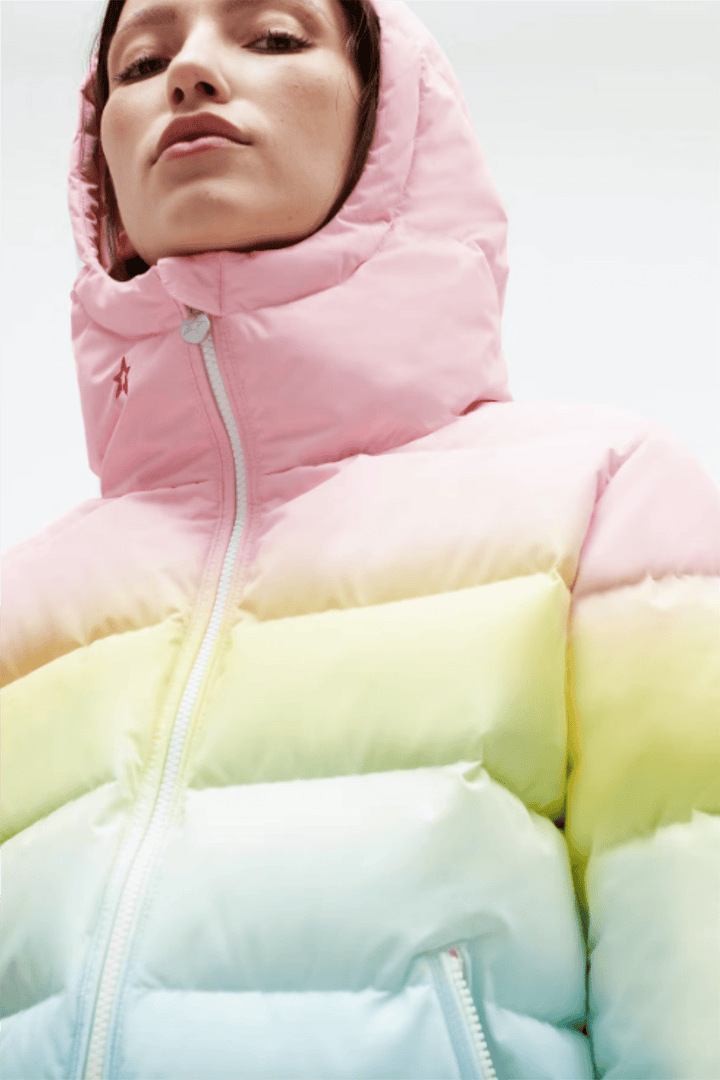 Perfect Moment Skitøy Polar Flare Jacket Print Pastel Rainbow