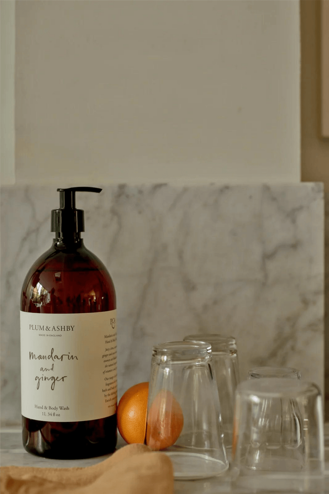 Plum & Ashby Interiør & kosmetikk Mandarin & Ginger Hand & Body Wash 1 ltr
