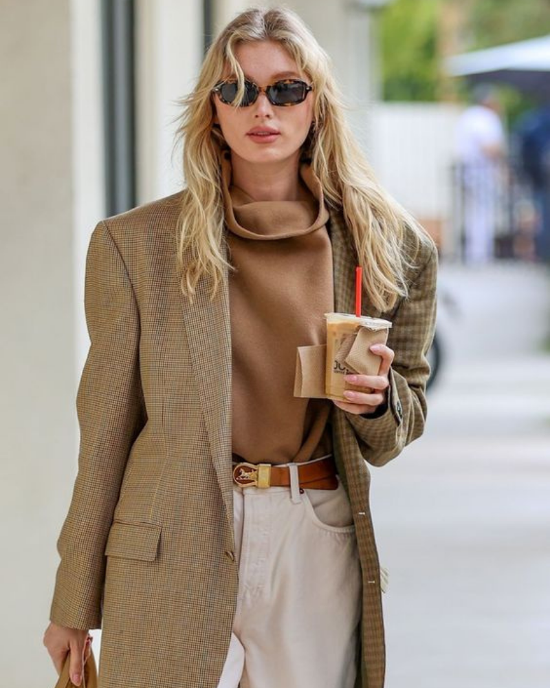 Elsa Hosk blazer