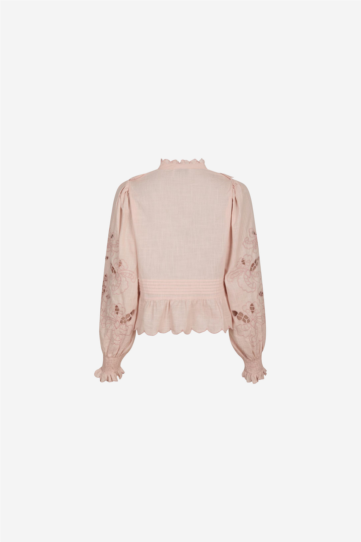 Petrine Emboridery Blouse Rose