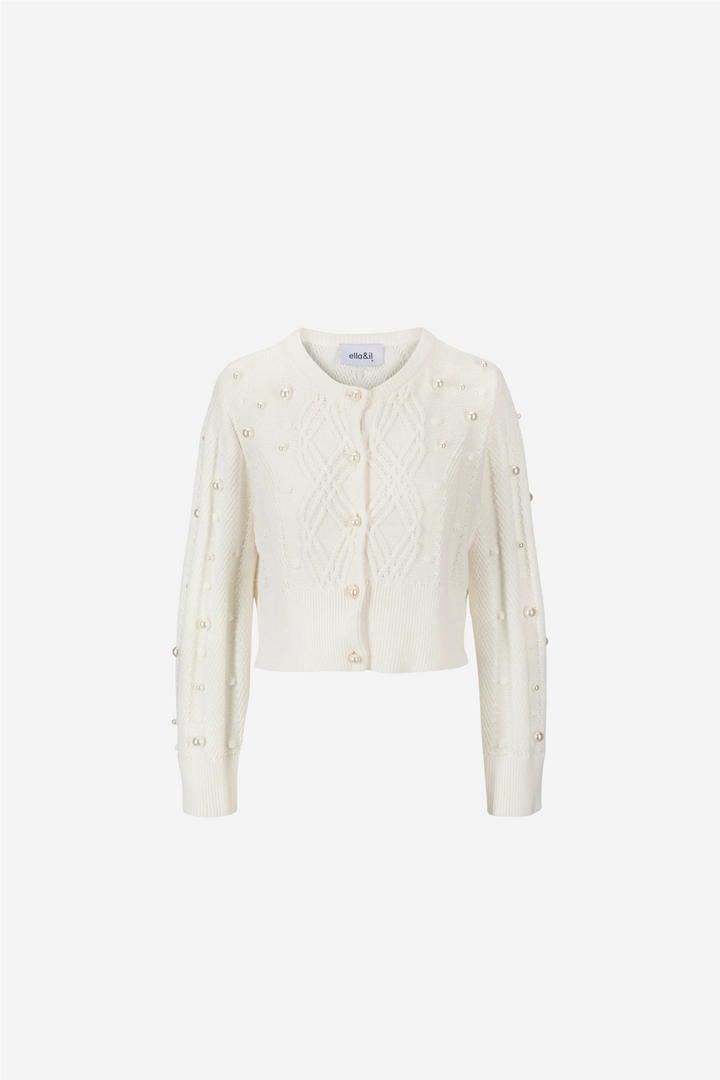 Marsha Pearl Sweater White