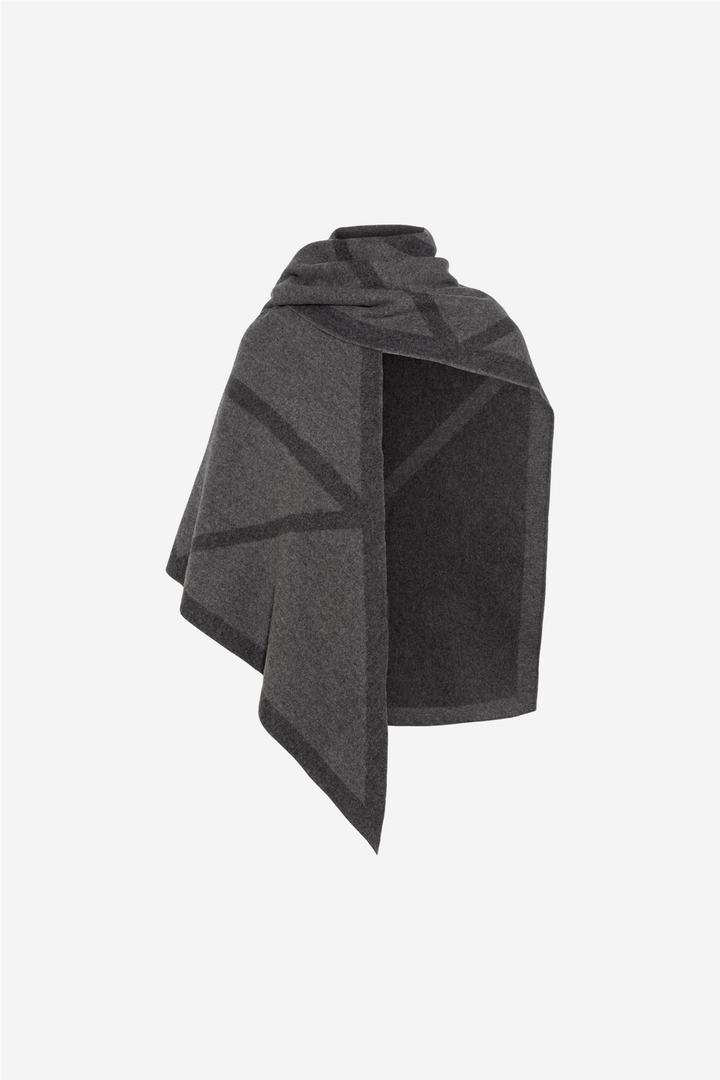 Triangle Scarf Volcano/Dark Grey