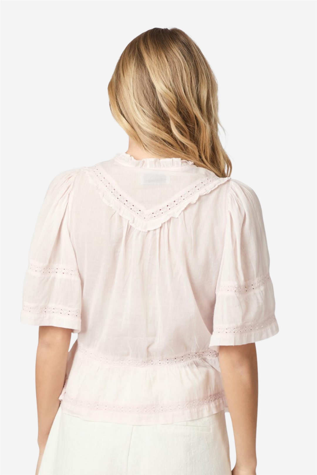 Evienne S Voile Top Light Pink