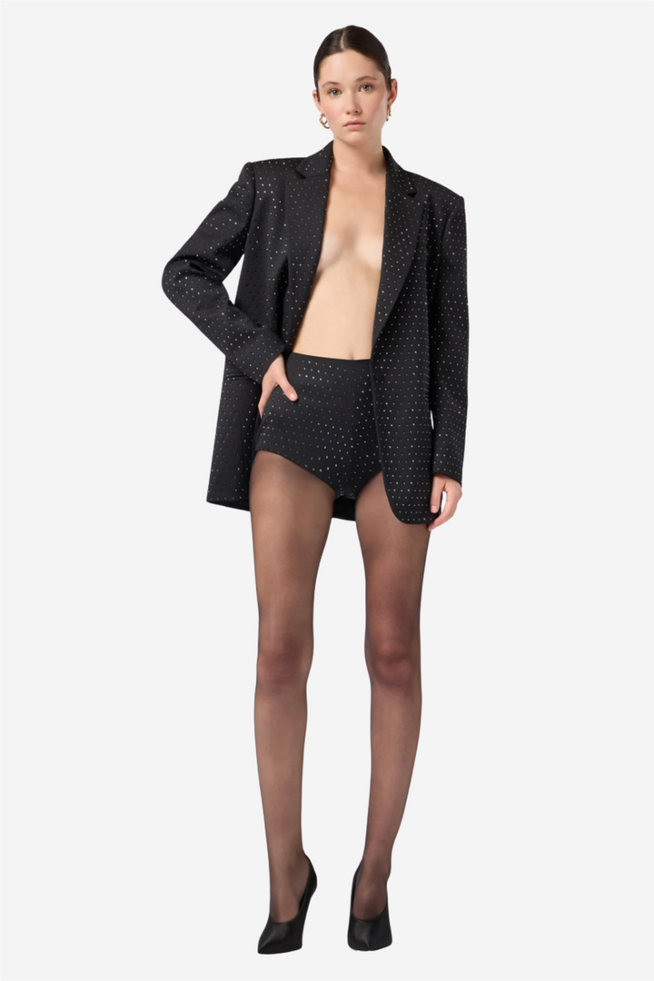 Tami Crystal Culotte Black