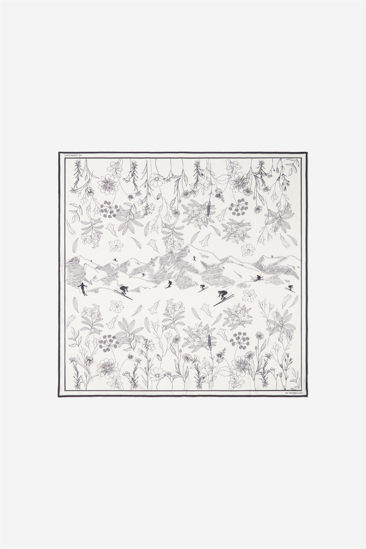 Alps Silk Scarf Off White