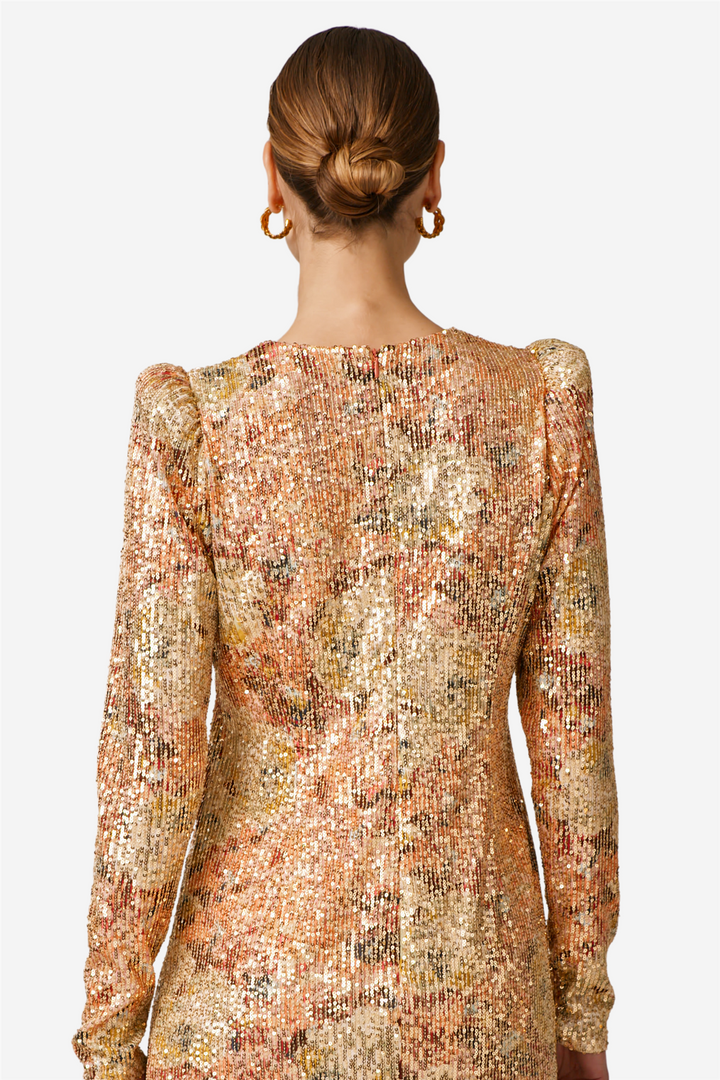Sequins Mini Dress Brushed peony