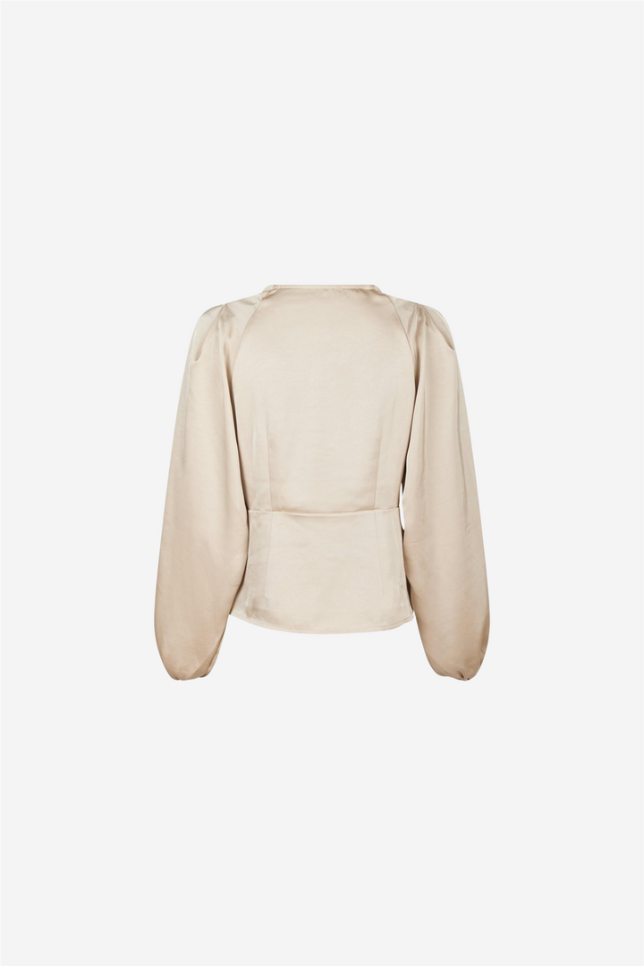 Istana Heavy Sateen Bloouse Champagne