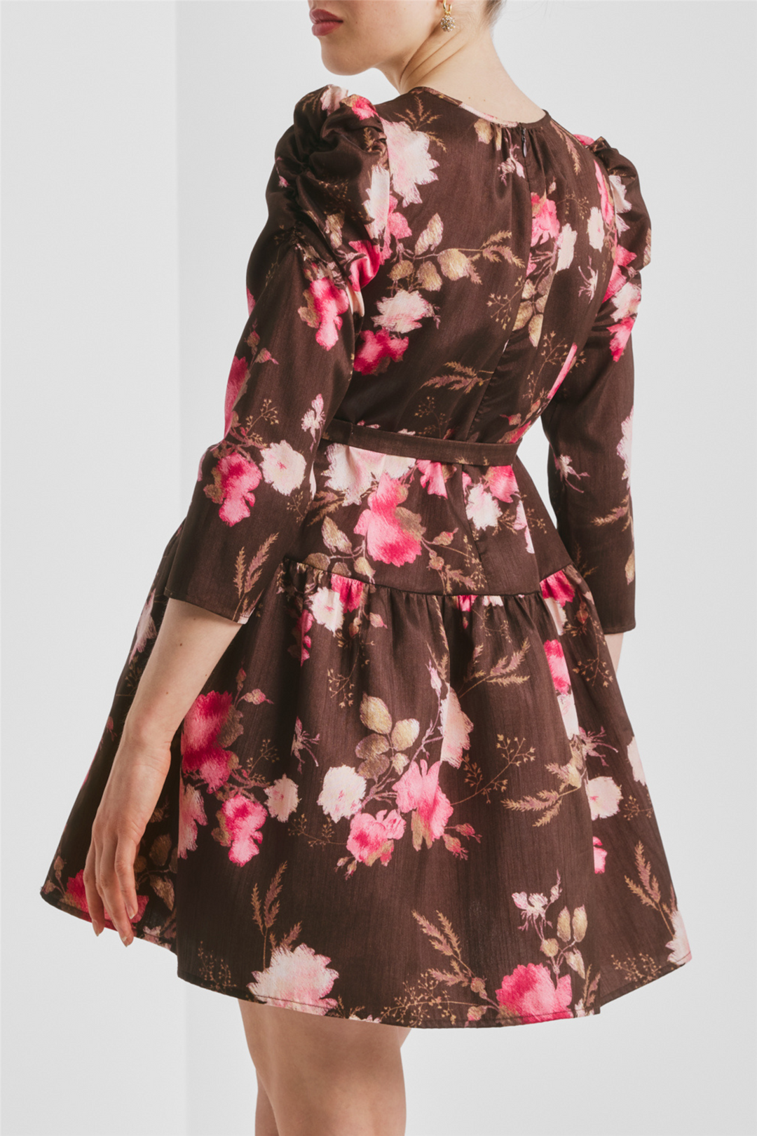Taffeta Shift Dress Soft Bloom