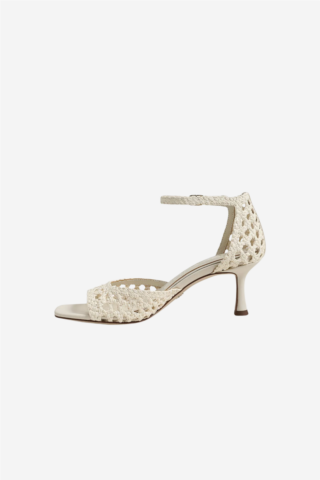 Peyton Kitten Heel Sandal Ivory
